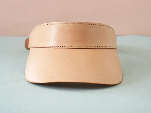 Leather visor