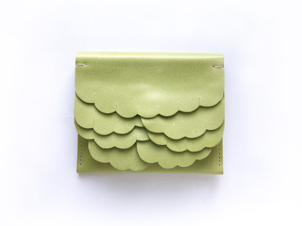 While wallet Pastel Green